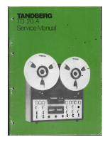 Tandberg TD-20-A - Service Manual 